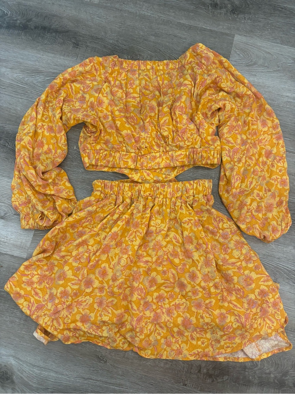 Free People Jael Cut out dress - Free People Floral open back dress XSmall - Picture 2 of 12